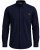 Motley Denim Lisbon Long Sleeve Shirt Navy - Skjortor - Stora skjortor - 2XL-8XL