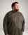 Motley Denim Lisbon Long Sleeve Shirt Dark Khaki - Skjortor - Stora skjortor - 2XL-8XL