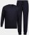 JP1880 Pyjamas Two-piece Long Sleeve and Long Trousers Navy - Underkläder & Badkläder - Stora underkläder för män