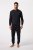 JP1880 Pyjamas Two-piece Long Sleeve and Long Trousers Navy - Underkläder & Badkläder - Stora underkläder för män