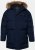 JP1880 Quilted Parka Lightweight and Warm with Faux Fur Hood Navy - Jackor - Stora jackor - 2XL-12XL