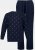 JP1880 Two-piece Pyjamas Long Sleeve and Long Trousers Navy - Underkläder & Badkläder - Stora underkläder för män