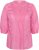 Kaffe Curve Karlia 3/4 Sleeve Blouse Pink - Blusar & tunikor - 