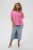 Kaffe Curve Karlia 3/4 Sleeve Blouse Pink - Blusar & tunikor - 