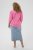 Kaffe Curve Karlia 3/4 Sleeve Blouse Pink - Blusar & tunikor - 