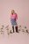 Kaffe Curve Karlia 3/4 Sleeve Blouse Pink - Blusar & tunikor - 