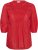 Kaffe Curve Karlia 3/4 Sleeve Blouse Red - Blusar - 