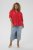 Kaffe Curve Karlia 3/4 Sleeve Blouse Red - Blusar - 