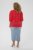 Kaffe Curve Karlia 3/4 Sleeve Blouse Red - Blusar - 