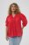 Kaffe Curve Karlia 3/4 Sleeve Blouse Red - Blusar - 