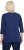 Ulla Popken Decorative Plant 3/4 Sleeve T-Shirt Ink Blue - Tryckta T-shirts för dam i stora storlekar - 