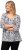 Ulla Popken Number Print 3/4 Sleeve Tee Snow White - Tryckta T-shirts för dam i stora storlekar - 