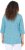 Ulla Popken Flower Print 3/4 Sleeve A-Line Tee Deep Aqua - Tryckta T-shirts för dam i stora storlekar - 