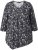 Ulla Popken Asymmetric Cowboy Boot Print Tee Black - Tryckta T-shirts för dam i stora storlekar - 