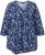 Ulla Popken Asymmetric Cowboy Boot Print Tee Dark Blue - Tryckta T-shirts för dam i stora storlekar - 