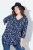 Ulla Popken Asymmetric Cowboy Boot Print Tee Dark Blue - Tryckta T-shirts för dam i stora storlekar - Tryckta t-shirts för dam