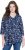 Ulla Popken Asymmetric Cowboy Boot Print Tee Dark Blue - Tryckta T-shirts för dam i stora storlekar - 