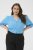 Kaffe Curve Gabby Blouse Azure Blue - Blusar - 