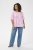 Kaffe Curve Marla Blouse Pink Frosting Chalk Leaf - Blusar - 