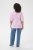 Kaffe Curve Marla Blouse Pink Frosting Chalk Leaf - Blusar - 