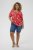 Kaffe Curve Ami Short Sleeve Blouse Printed Poppy Red - Blusar & tunikor - 