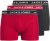Jack & Jones Hector Solid Trunks 3-Pack Navy/Red/Grey - Boxershorts - Boxershorts för herrar i stora storlekar