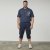 North Latitude 61150 Cargo Comfort Fit Capribyxor Marinblå - Shorts - Stora shorts W40-W60