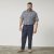 North Latitude 61155 Comfort Fit Linnebyxor Marinblå - Jeans & byxor - Stora Jeans och Stora Byxor