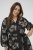 Kaffe Curve Kimmie Dress Black Chalk Embroidery - Midiklänningar - 