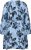 Kaffe Curve Aliana Dress Blue Flower Animal - Midiklänningar - 