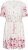 Kaffe Curve Rosa Mini Dress White Rose Border Flower - Miniklänningar - 