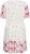 Kaffe Curve Rosa Mini Dress White Rose Border Flower - Miniklänningar - 