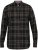 D555 Destin Checked Long Sleeve Shirt Black/Tan Check - Skjortor med lång ärm - 