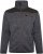 Kam jeans KV133 Twisted Marl Fleece Jacket Black - Jackor - Stora jackor - 2XL-12XL