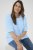 Kaffe Curve Minia Pullover Powder Blue Melange - Stickade tröjor - 