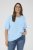 Kaffe Curve Minia Pullover Powder Blue Melange - Stickade tröjor - 