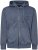 Kam Jeans 7082 Garment DYE with Zipper Hoodie Vintage Indigo - Tröjor & hoodies - Stora hoodies & tröjor - 2XL-14XL