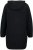 Ulla Popken Teddy Fleece Hooded Zip Neck Sweatshirt Black - Collegetröjor & hoodies - 