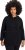 Ulla Popken Teddy Fleece Hooded Zip Neck Sweatshirt Black - Collegetröjor & hoodies - 