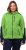 Ulla Popken Contrast Inserts Sweater Knit Hoodie Light Green - Collegetröjor & hoodies - 