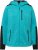 Ulla Popken Contrast Inserts Sweater Knit Hoodie Aquamarine - Collegetröjor & hoodies - 