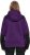 Ulla Popken Contrast Inserts Sweater Knit Hoodie Dark Plum - Ulla Popken - 