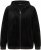 Ulla Popken Tulip Line Print Velour Zip Hoodie Black - Collegetröjor & hoodies - 