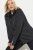 Ulla Popken Sweater Knit Fleece Hoodie Black - Collegetröjor & hoodies - Mjuka tröjor och hoodies i stora storlekar