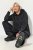 Ulla Popken Sweater Knit Fleece Hoodie Black - Collegetröjor & hoodies - Mjuka tröjor och hoodies i stora storlekar