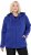 Ulla Popken Sweater Knit Fleece Hoodie Capri Blue - Collegetröjor & hoodies - 