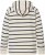 Ulla Popken Stripe Print Loungewear Hoodie Chalk - Collegetröjor & hoodies - 