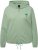 Ulla Popken Drawstring Hem Zip-Up Hoodie Light Green - Collegetröjor & hoodies - 