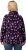 Ulla Popken Floral Print Drawstring Collar Hoodie Black - Collegetröjor & hoodies - 