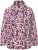 Ulla Popken Floral Print Drawstring Collar Hoodie Vanilla - Collegetröjor & hoodies - 